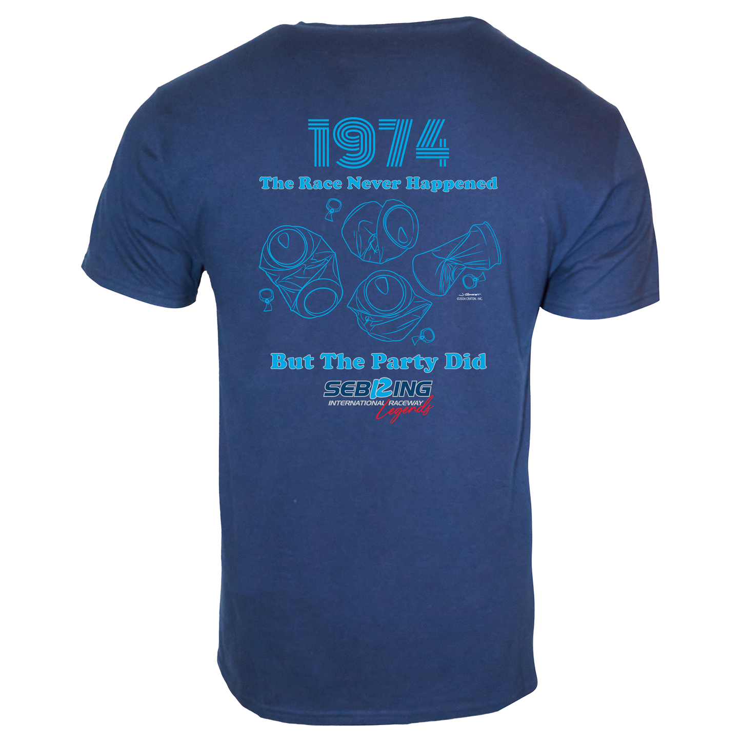 Sebring 1974  "The Race That Never Happened" Tee - Navy