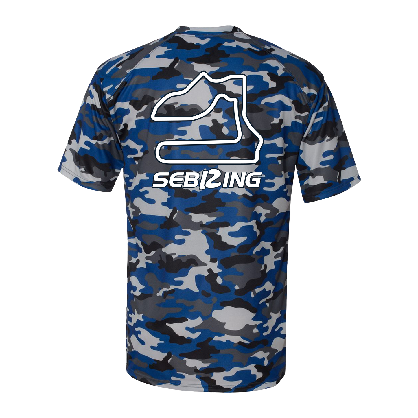 Sebring Track Outline Camo Tee - Royal Camo