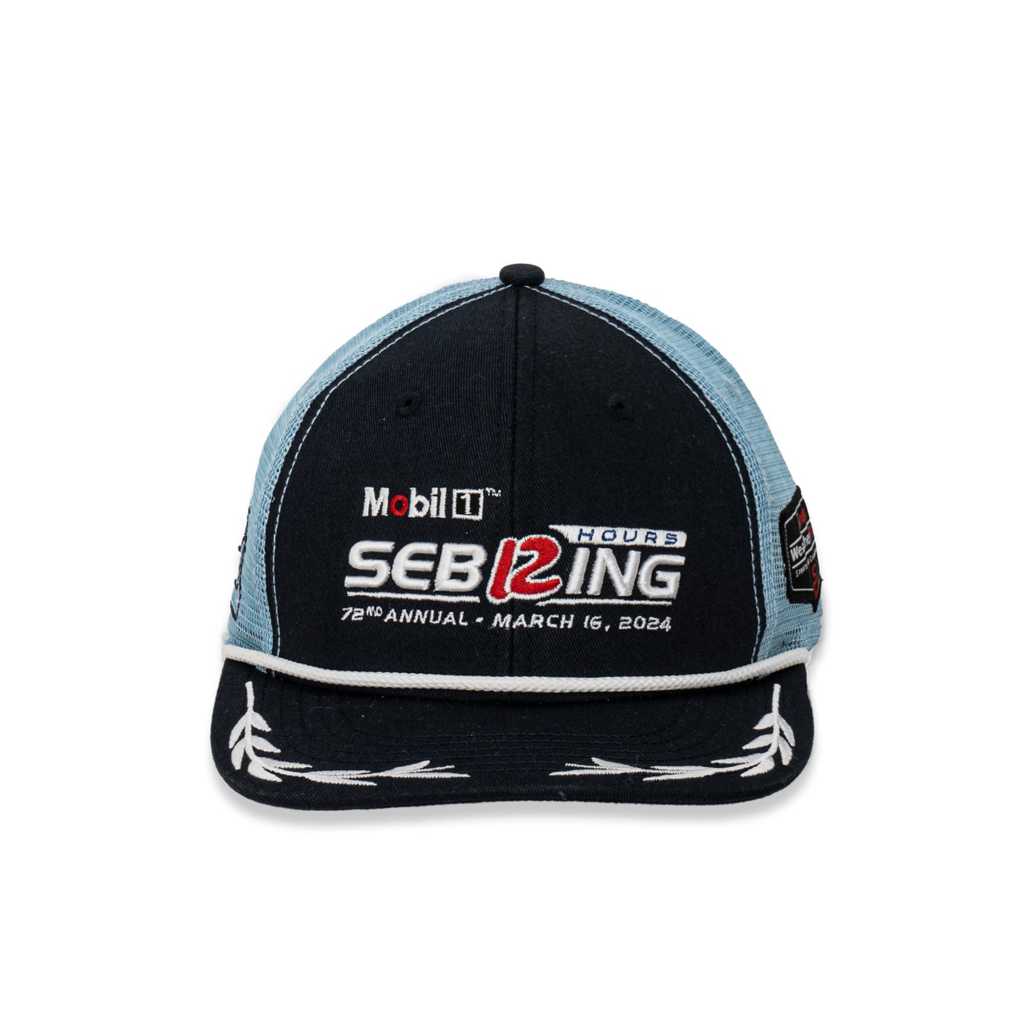 2024 Sebring Event Flatbill Hat - Navy / Light Blue