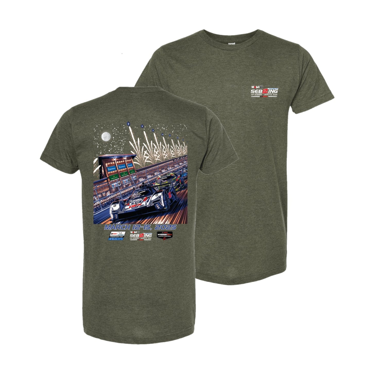 2025 Sebring Event Tee - Military Green