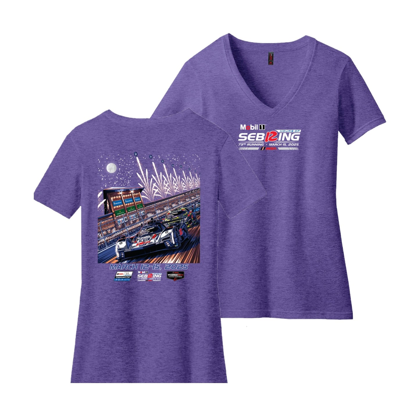 2025 Sebring Ladies Event Tee - Heather Purple