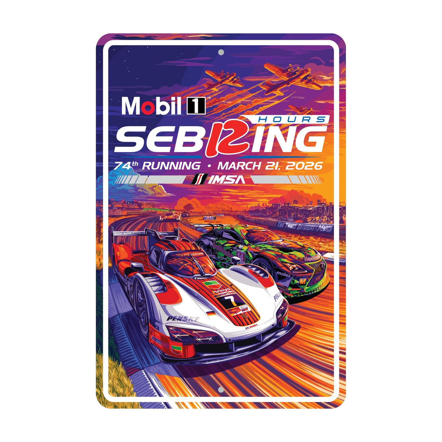 2026 Sebring Event Metal Sign