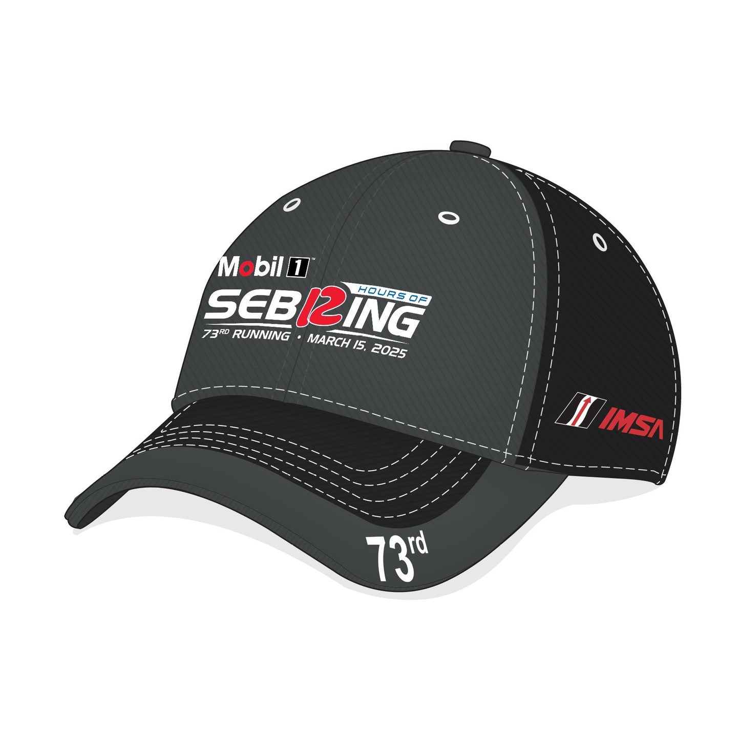 2025 Sebring Event Hat - Black/Charcoal