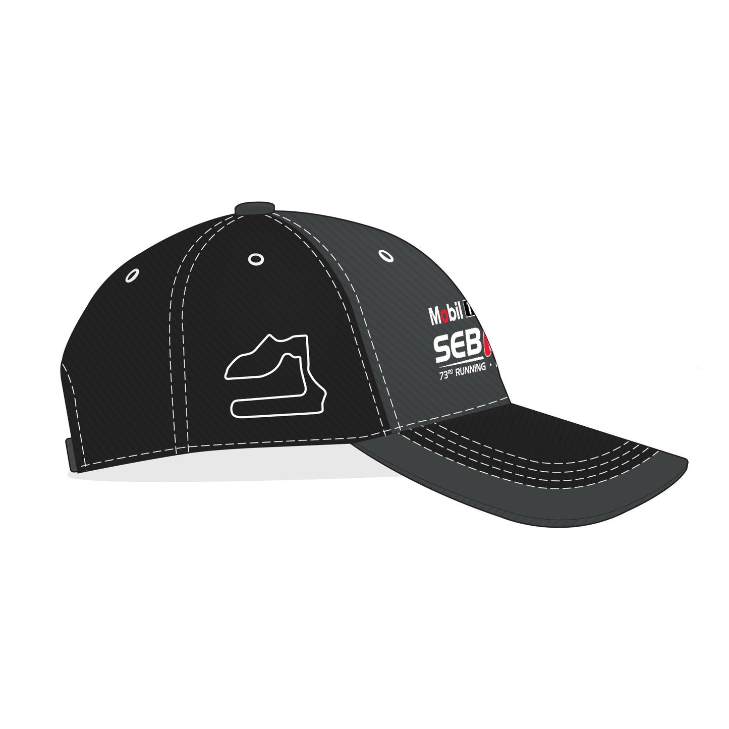 2025 Sebring Event Hat - Black/Charcoal