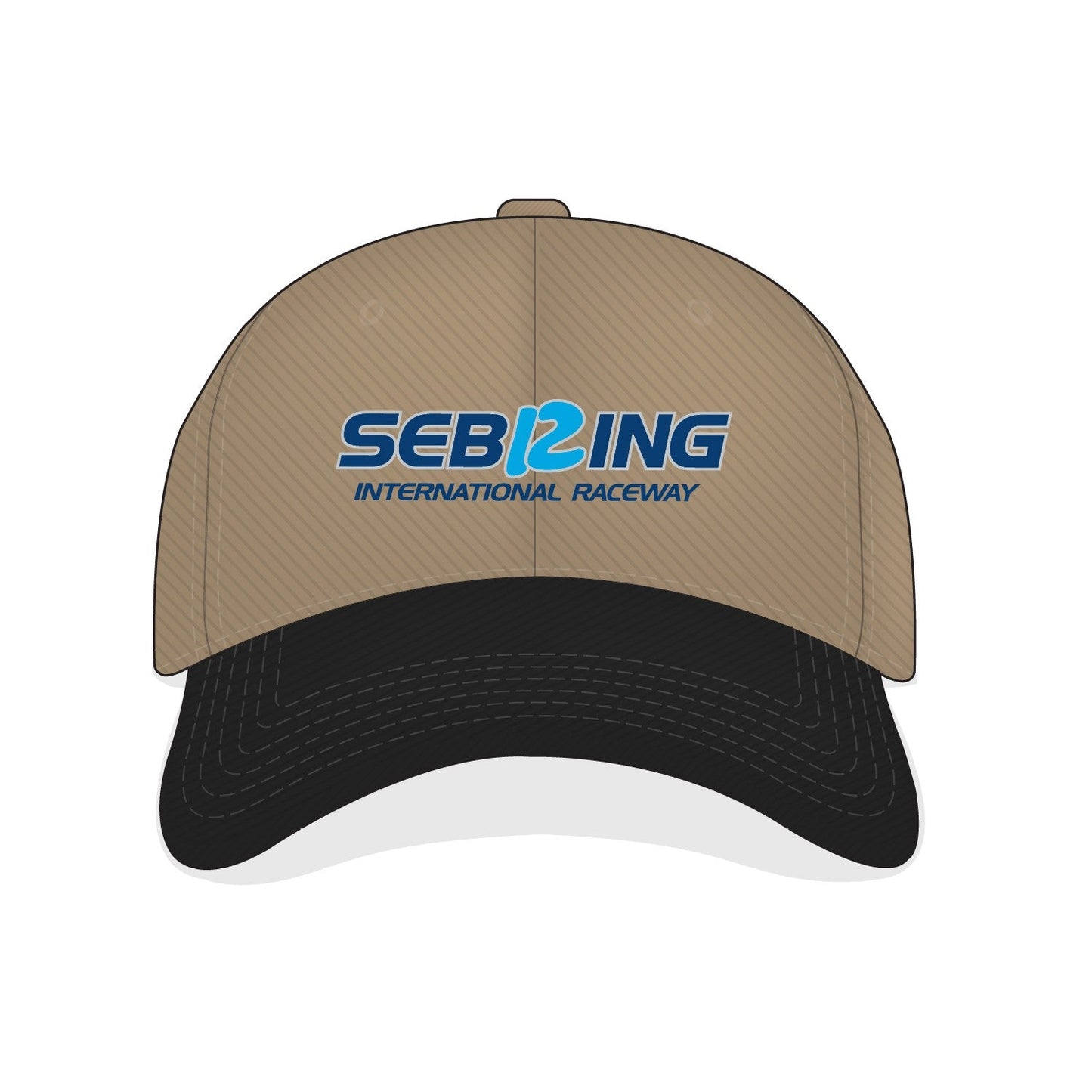 Sebring Two Tone Dad Hat - Khaki/Black