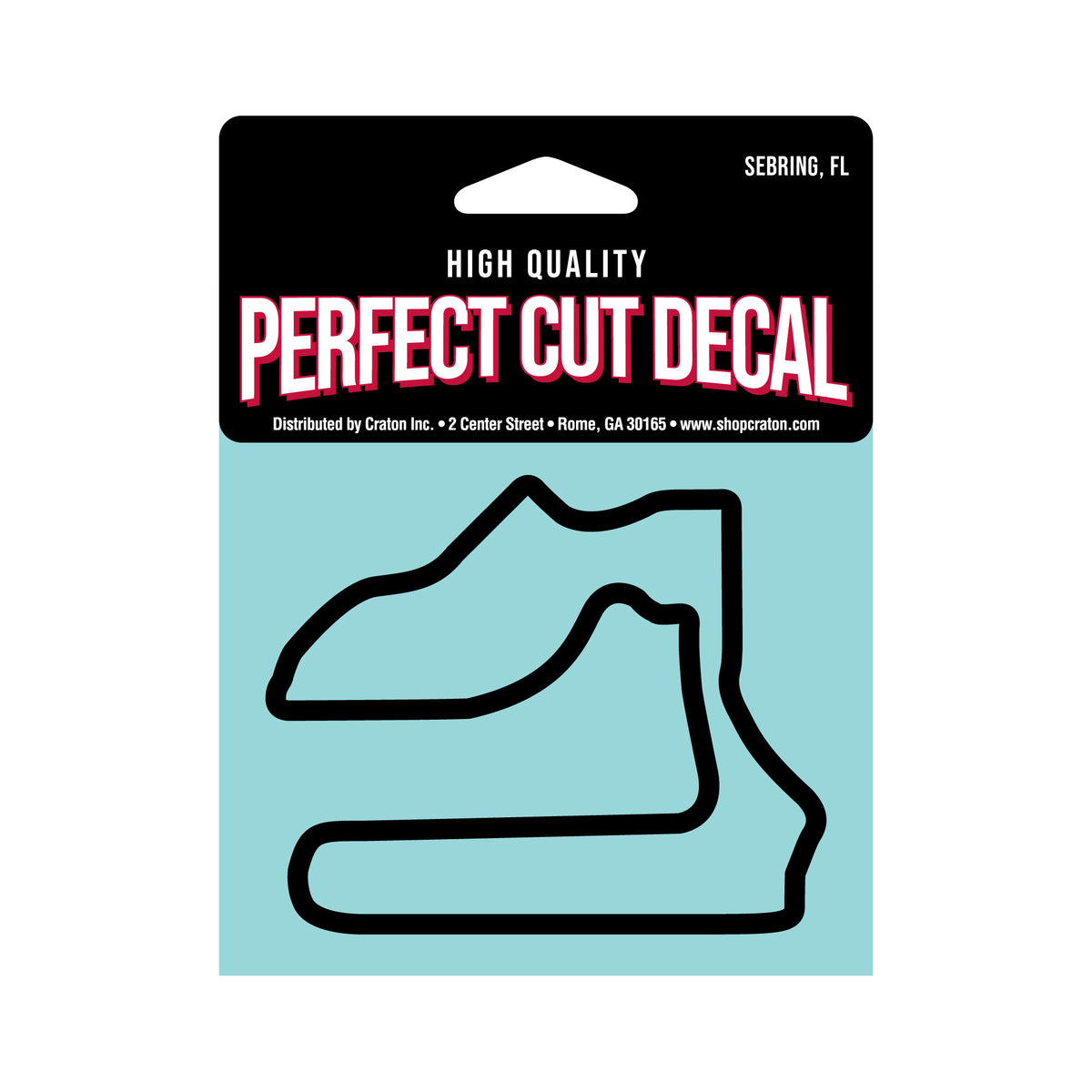 Sebring Track Outline - Black