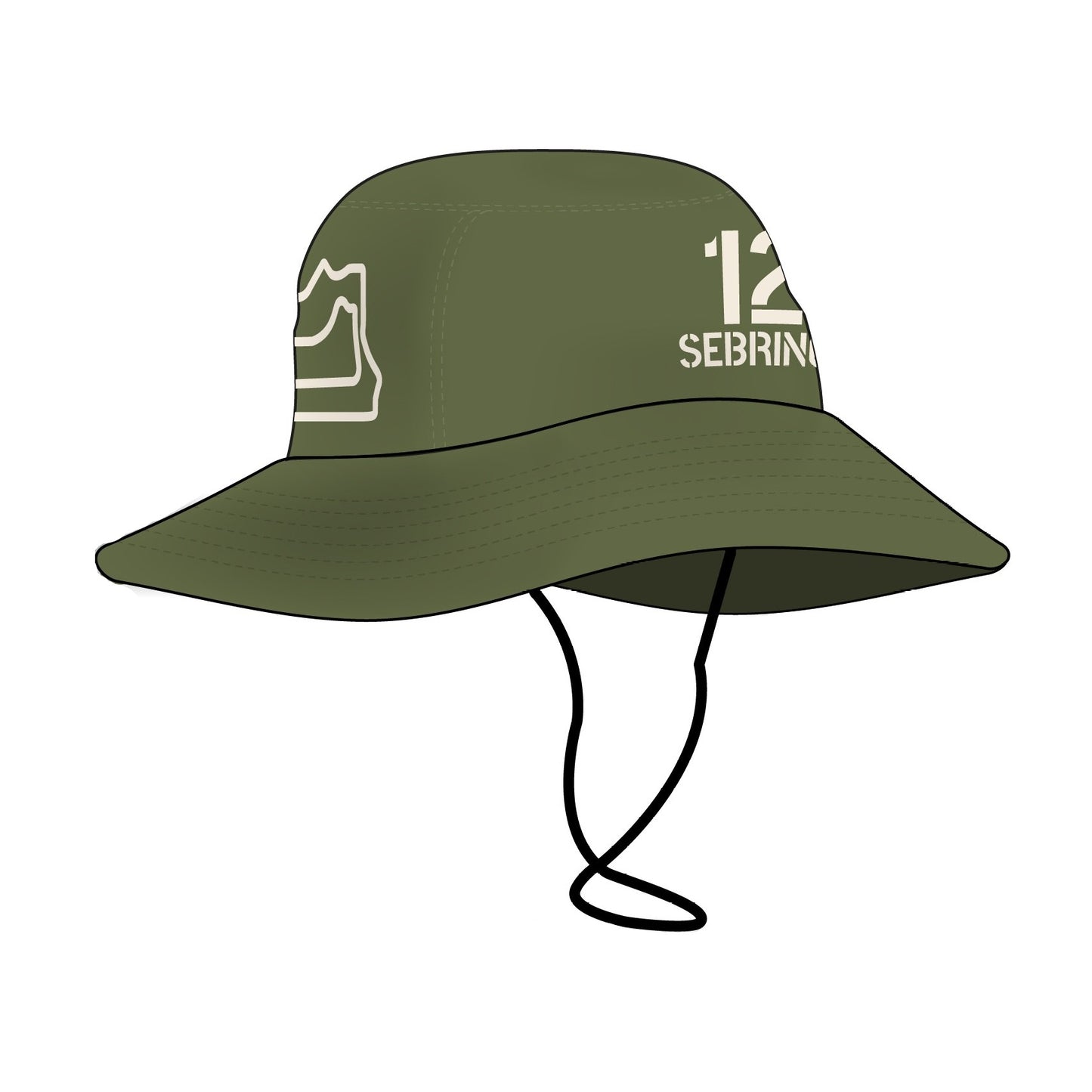 Sebring Bucket Hat - Military Green