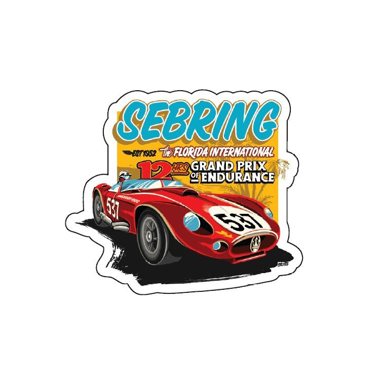 Sebring Retro Design Magnet