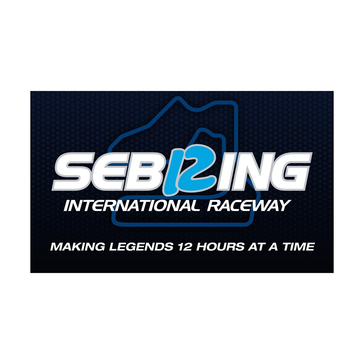 Sebring Track Outline Flag