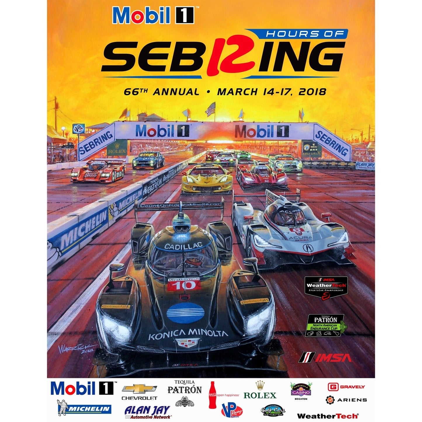 2018 Poster - 66th 12 Hours of Sebring