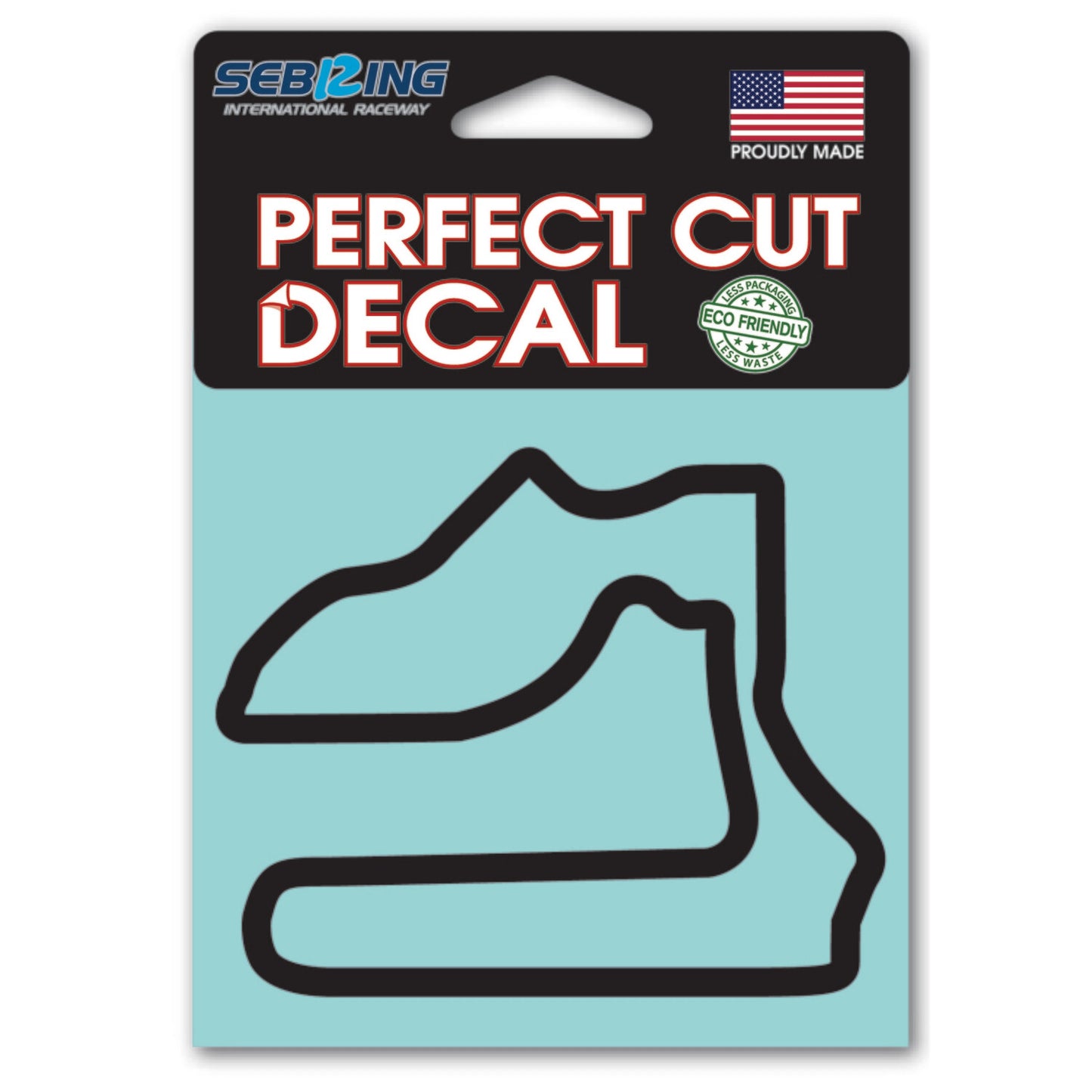 Sebring Track Outline - Black Small
