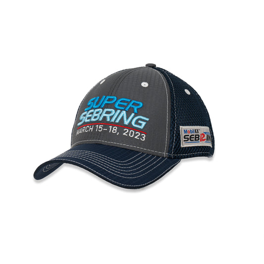 2023 Super Sebring Airmesh Hat - Navy/Charcoal