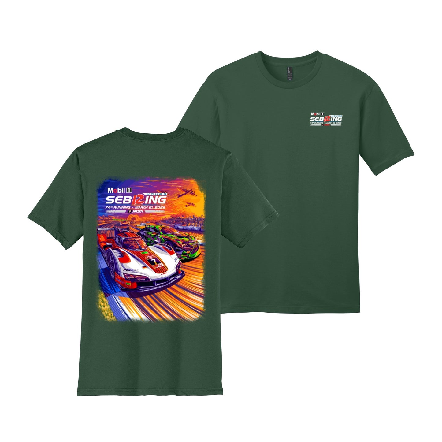 2026 Sebring Event Tee - Forest Green
