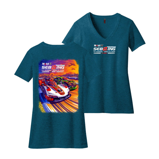 2026 Sebring Ladies Event Tee - Deep Turquoise