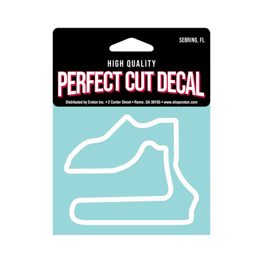 Sebring Track Outline - White