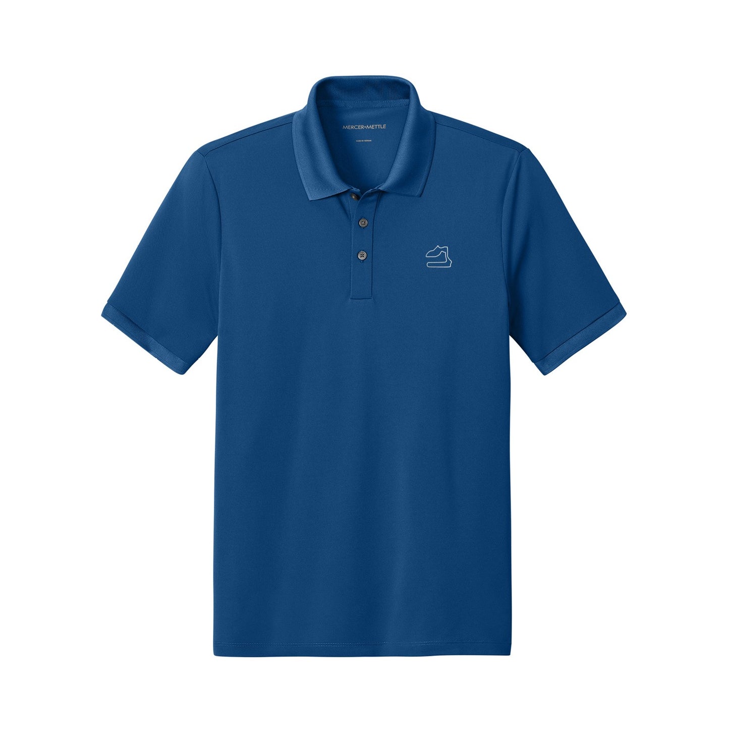Sebring Track Outline Performance Polo - Blue