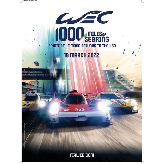 2022 Poster - WEC 1000 Miles Of Sebring