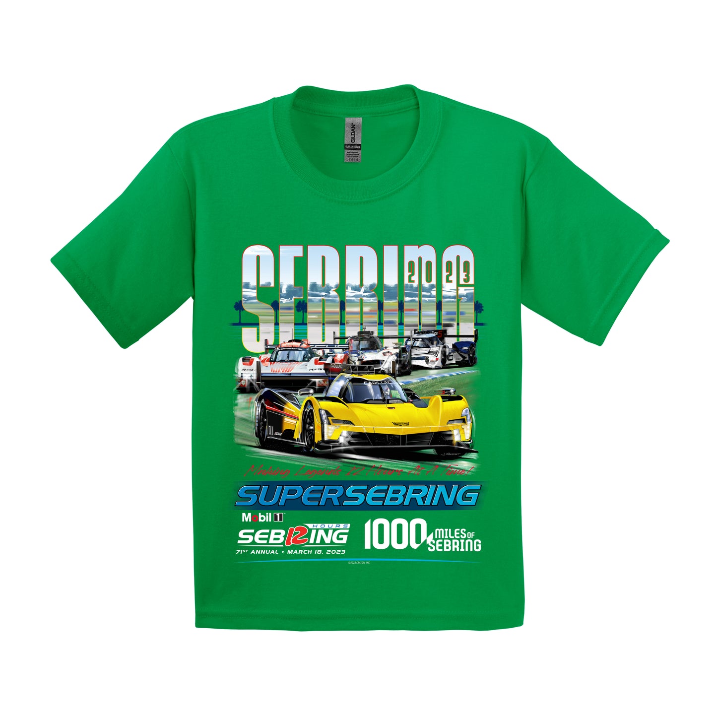 2023 Sebring Youth Poster Tee - Green